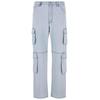 Bequeme Jeans 2Y STUDIOS "2Y Studios 2Y Aidan Cargo Baggy Jeans", Herren, Gr. 31, Normalgrößen, blau (ice), 100% Baumwolle, unifarben, casual, normal, Jeans