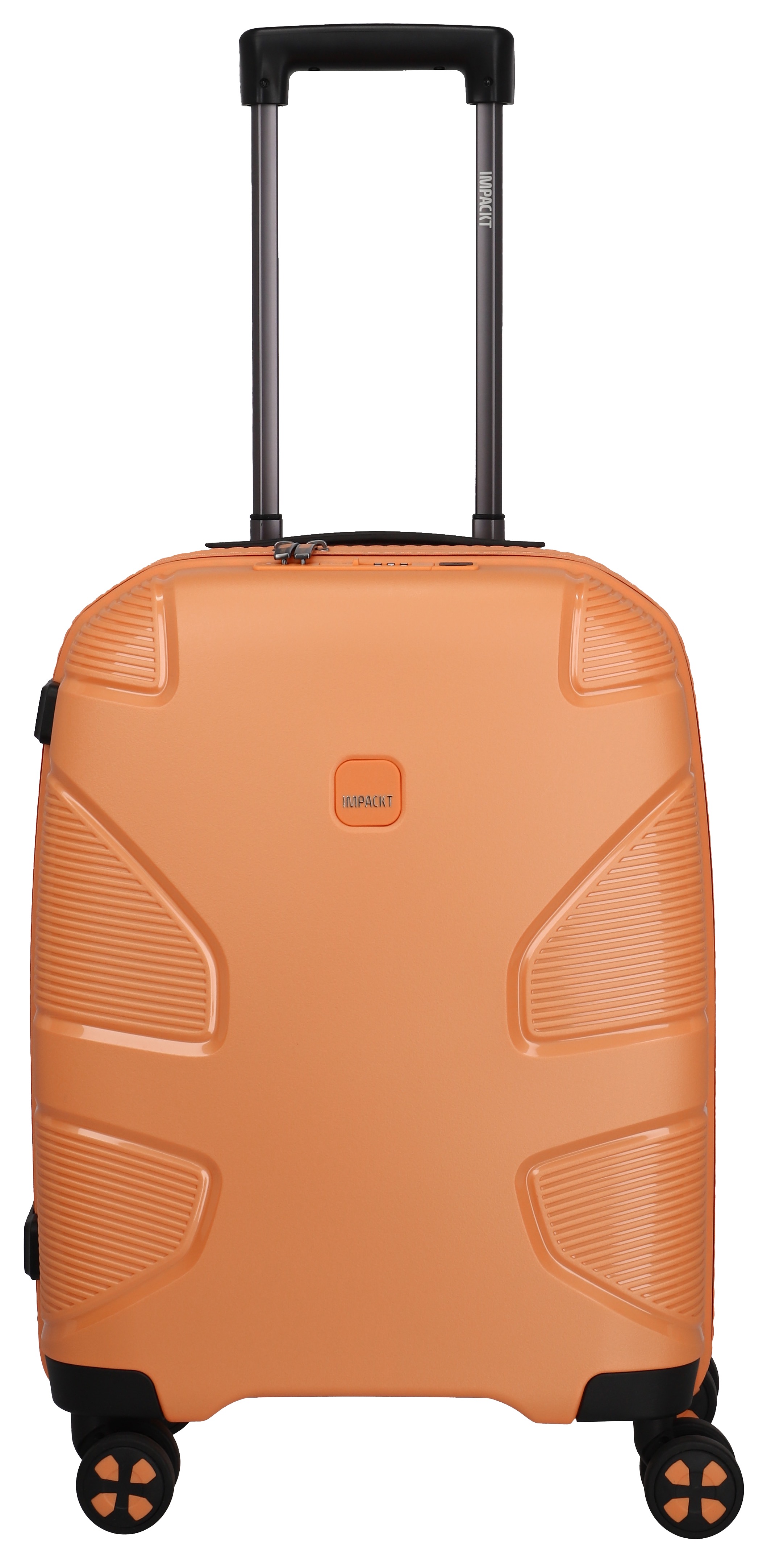 Hartschalen-Trolley IMPACKT "IP1, verschiedene Größen und Farben", Gr. B/H/T: 40 x 55 x 20 38, garden apricot, Polypropylen, unifarben, Casual, Koffer, Hartschalen-Koffer vegan Koffer Reisegepäck USB-Port TSA Zahlenschloss Image