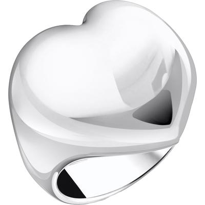 Fingerring THOMAS SABO "in Herzform, Bold Elegance, TR2471-001-21-54-62, -413-39-54-62" Gr. 56, silber (silberfarben), F