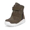 Snowboots ECCO "Winterstiefel URBAN MINI", Kinder, Gr. 20, grün (khaki), Veloursleder, Textil, sportlich, Schuhe, Winterboots, Klettstiefel, Winterstiefel mit Klettriemchen, GORE-TEX