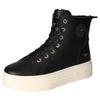 Winterboots MUSTANG SHOES, Damen, Gr. 38, schwarz, Lederimitat, unifarben, sportlich, Schuhe, Plateauboots, Stiefelette, High top Sneaker mit Innenreißverschluss
