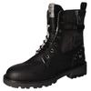 Winterboots MUSTANG SHOES, Damen, Gr. 39, schwarz, Lederimitat, unifarben, modisch, Schuhe, Blockabsatz, Winterstiefelette, Schnürboots, Logoschriftzüge