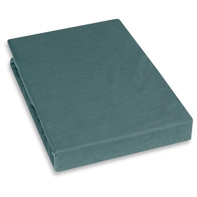 Spannbettlaken KAYORI "Kai", grau (anthrazit), B:100cm L:210cm, Renforcu00e9, Obermaterial: 100% Baumwolle, Laken, 100% Baumwolle Image