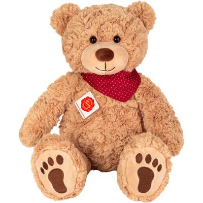 Kuscheltier TEDDY HERMANN "Teddy Chilly mit Halstuch 40 cm" Plüschfiguren beige (sand) Kinder