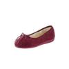 Hausschuh CLASSIC, Damen, Gr. 39, rot (bordeaux), Textil, Schuhe
