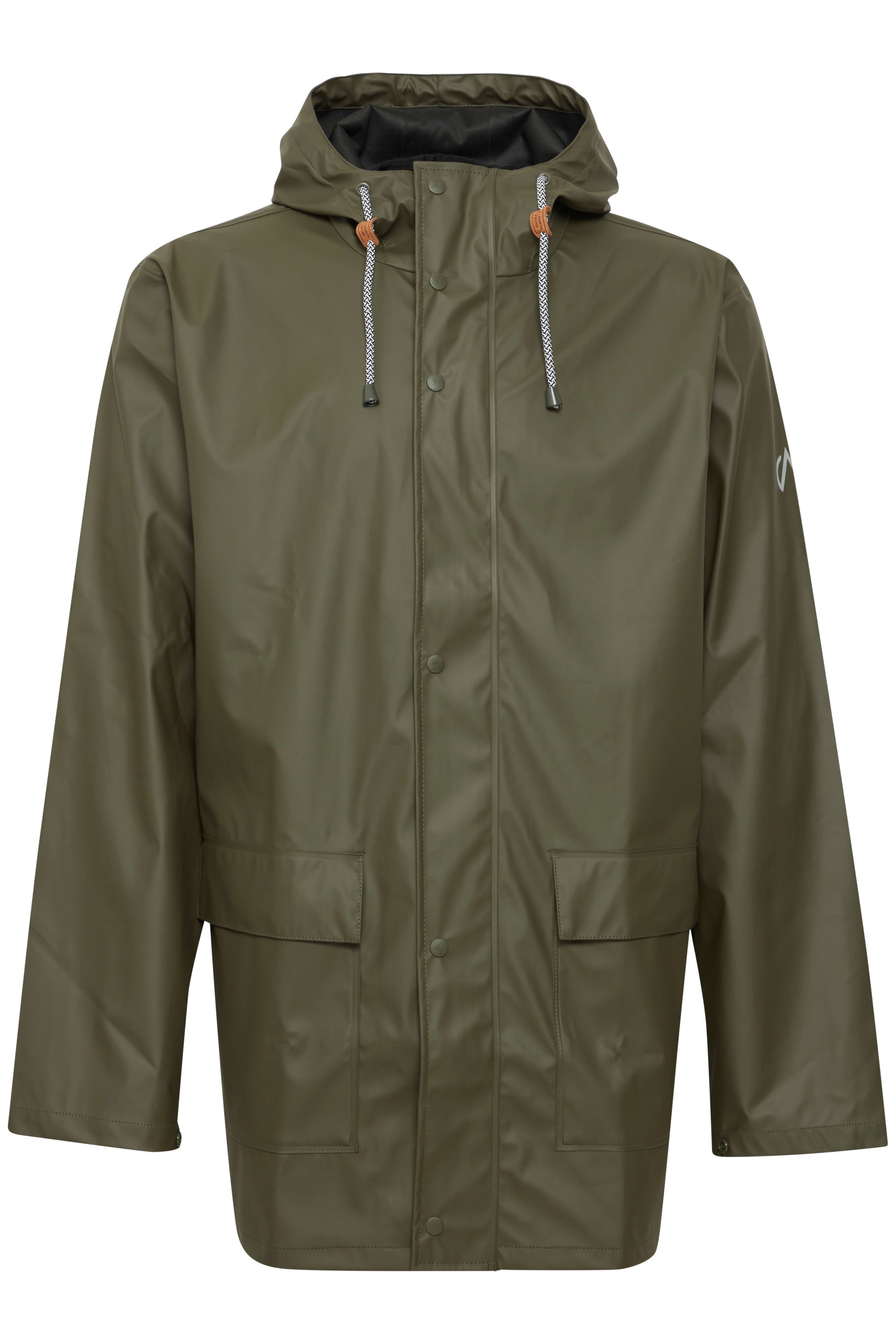 Regenjacke NORTH BEND "Regenjacke NBTorsten M W-PRO 5.000 mit wasserdichter Beschichtung", Herren, Gr. M, grün (forest night), Obermaterial: 100% Polyester PES., unifarben, regular fit hüftbedeckend, Jacken Regenjacke