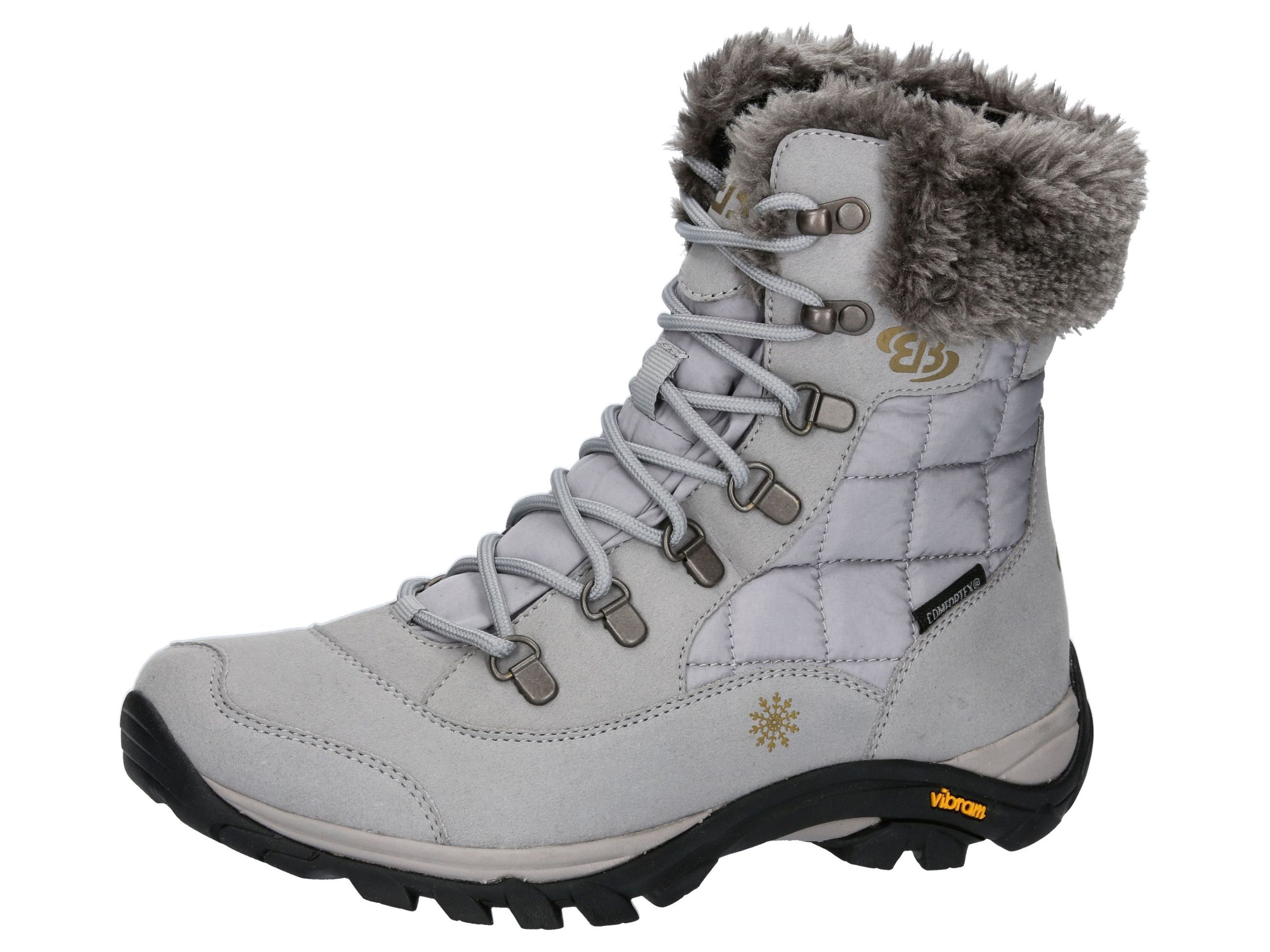 Winterstiefel BRÜTTING "Winterboot Himalaya", Damen, Gr. 38, grau, Synthetik, Schuhe Winterstiefel