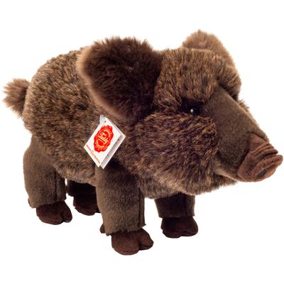 Kuscheltier TEDDY HERMANN "Wildschwein 30 cm" Plüschfiguren braun (dunkelbraun) Kinder