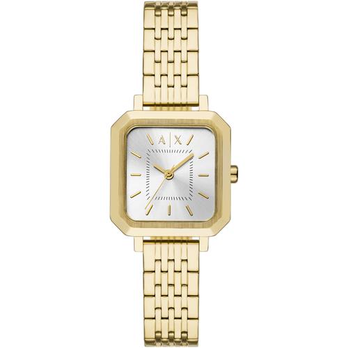 Quarzuhr ARMANI EXCHANGE Armbanduhren goldfarben Damen Armbanduhr, Damenuhr, Edelstahlarmband, analog