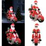 Père Noël gonflable sur moto led IP44 160 cm - Père Noël gonflable sur moto - Père Noël gonflable