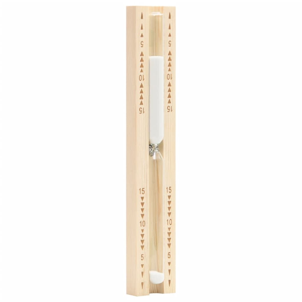 vidaXL Sauna-Sanduhr 15 Minuten Massivholz Kiefer Image