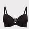 Torrid Intimates & Sleepwear | Euc Torrid Xo Plunge Push-Up Bra 40c Black Feminine Push Up Padding Cross Cross | Color: Black | Size: 40c