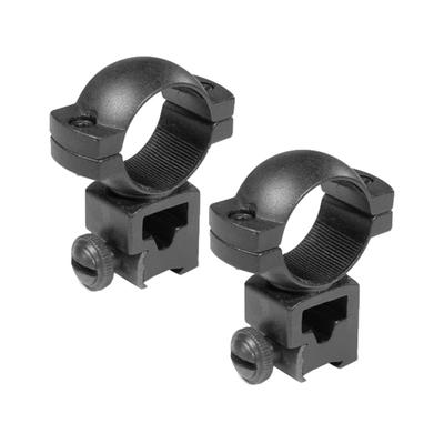 Barska Rifle Scope Rings - 1in High Height Matte Black Dovetail See-Thru Airgun .22 - AI10344