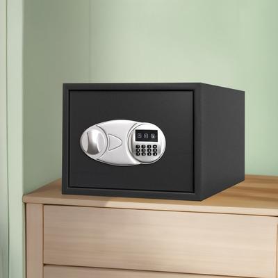 Basics Steel Security Safe with Electronic Keypad for Secure Documents, Cash, Money, Jewelry, Passports For Home Office