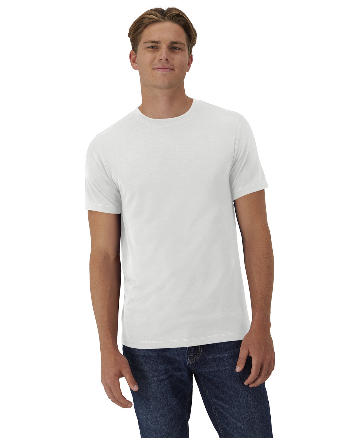 Hanes 4873 Cool-Dri Cotton Touch T-Shirt in White size 3XL | ring spun polyester jersey
