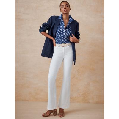 J.McLaughlin Women's Domino Jeans White, Size 2 | Cotton/Denim