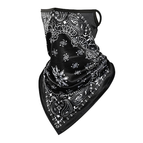 Halswärmer Amerikas 250. Jahrestag Tag der Unabhängigkeit Bandana Sport Schal Gesichtsmaske Grafik Sonnenschutz Winddicht Weich Bequem Fahhrad / Radsport Rot SchwarzGrau Schwarz Weiß für Herren Image
