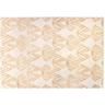 Tappeto 160 x 230 cm Beige e lurex dorato art déco - lysa