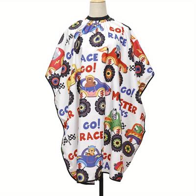 TEMU 1pc Haircut Little Dinosaur Car Bear Cloth Cartoon Shawl Haircut No-stain Hair Apron