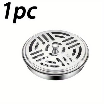 TEMU Stainless Steel Mosquito Coil Holder - Fireproof & -resistant, Decor, Ideal For Dorms & Apartments (1pc/2pcs/3pcs Options)