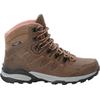 Trekkingschuh JACK WOLFSKIN "REFUGIO PRIME TEXAPORE MID W", Gr. UK 4,5 - EU 37,5, Normalschaft, braun (fawn), Oberstoff: LEDER; ;Obermaterial 2: Synthetik; Futter: Texapore Ecosphere Pro;Sole: / EVA; 100% / EVA, Schuhe Schnürboots Trekkingboots