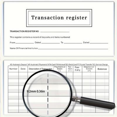 TEMU New Year, 3~5~15 Large Check Registers For Personal Checkbooks - 2024 2025 2026 - Deposit, Credit, Bank Account Balance Checkbook - Easy To Read