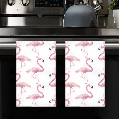 TEMU - Kitchen Towels 2pcs - -, Absorbent Dish Cloths For Cooking & Cleaning, Washable Image