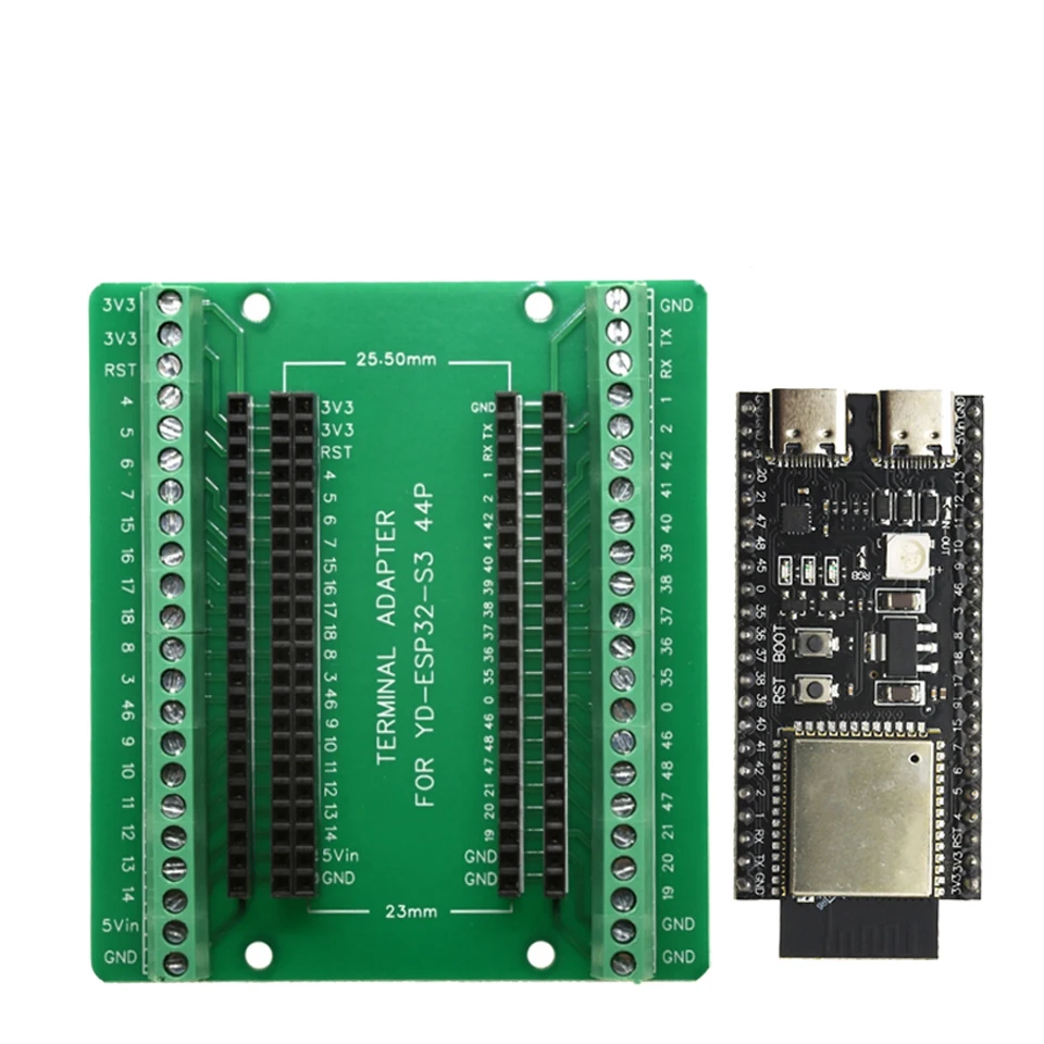 Für ESP32-S3 Entwicklungsboard mit Erweiterungsadapter-Kit, N8R2 N8R8 N16R8 44-Pin Typ-C, WiFi BT 2.4G Drahtlosmodul Image