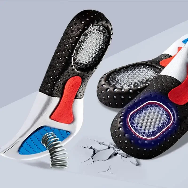 Silikon Sport Einlegesohlen Orthesen Arch Support Sport Schuh Pad Lauf Gel Einlegesohlen Männer Frauen Orthesen Atmungsaktive Lauf Kissen Image