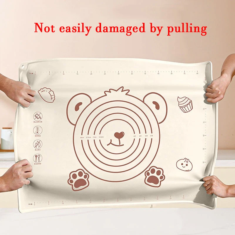 Verdicken Oversize 70/65/50 cm Silikon Back Matte Gebäck Rollen Kneten Pad Küche Crepes Pizza Teig antihaft-pfanne Gebäck matte Image