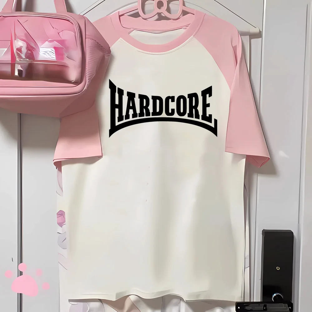Hardcore t shirt women blend t-shirts female Japanese streetwear designer clothes