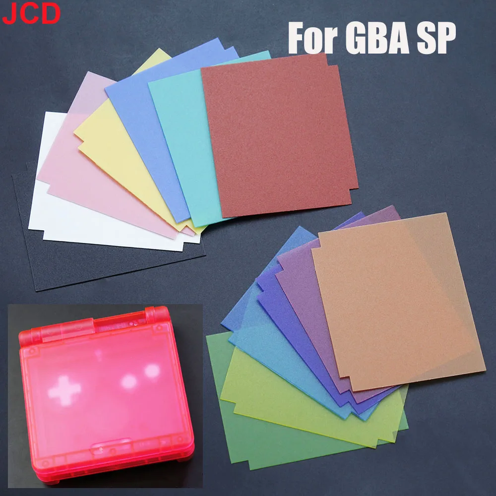 1 pz per GBA SP trasparente guscio duro foglio decorativo per Game Boy Advance SP custodia custodia in TPU copertura protettiva in cristallo trasparente