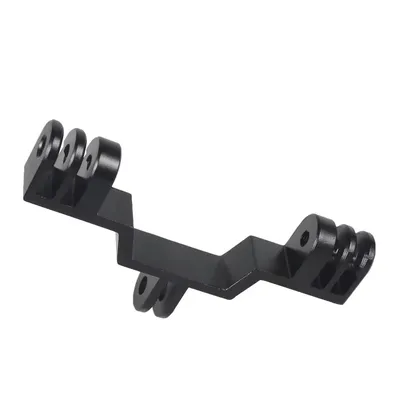 Dual Light Bracket Brücke Aluminium Stecker Selfie Halter Stativ Adapter Blitzhalterung für Gopro 13 12 Insta360 X4 Action Kamera