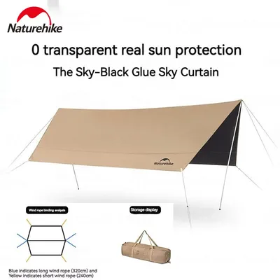 Naturehike Camping Sun Shelter UPF 2000+ UV-wasserdichte Vinylplane Outdoor Picknick 17 ㎡ Large Space Sunshade Canopy Markise Velarium