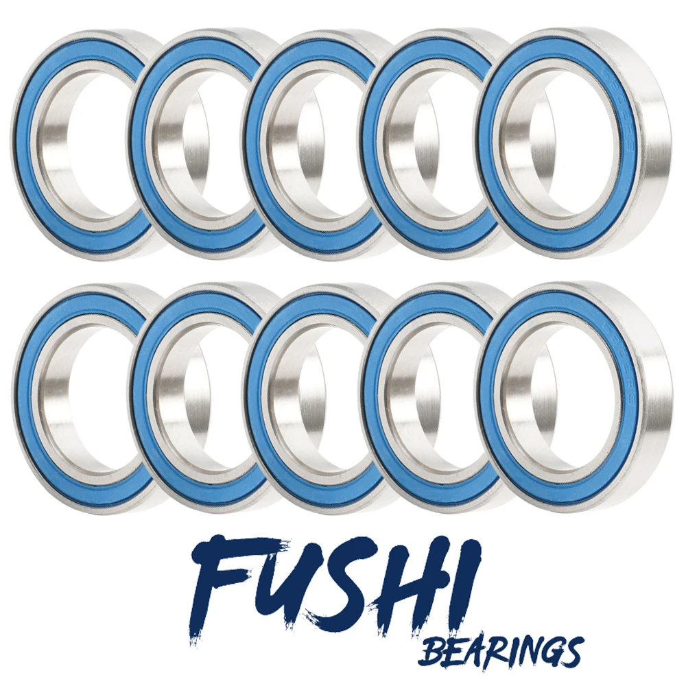 6802RS Lager 10 Stück 15 x 24 x 5 mm ABEC-3 Hobby Elektro RC Auto LKW 6802 RS 2RS Kugellager 6802-2RS blau versiegelt