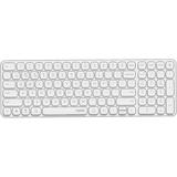 Rapoo E9350L Multi-Device Wireless Keyboard Blade-Series E9350L 99-Key Ultra-Thin Keyboard Support 4 Devices Low-Profile Quiet USB-C Rechargeable Al-Alloy Frame for Windows/Mac/Linux/Chrome