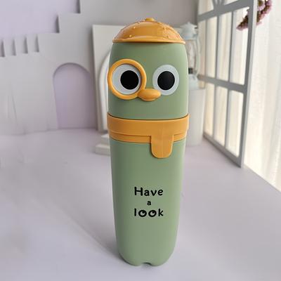 TEMU 1pc Cute Cartoon Multifunctional Portable Travel Toothbrush Storage Container Box, Gargle Cup, Toothpaste Holder, Toothbrush Carrying Box Image