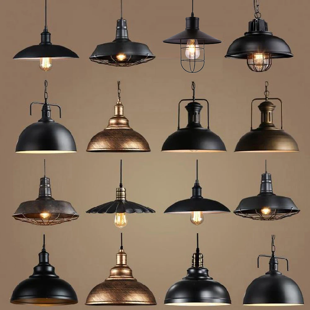 Vintage Pendelleuchte Retro Loft Kronleuchter Pendelleuchte E27 Industrielle Hängeleuchten LED Edison Home Beleuchtung für Wohnzimmer