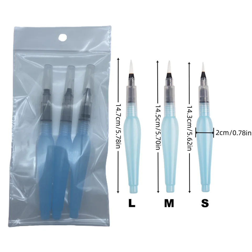 Nylon-Zeichenstift-Set für spitze Blei-Wassersp eicher bürste mit flachem Kopf Image