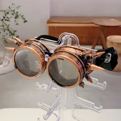KAMMPT Retro-Punk-Stil, Dampfbrille für Kinder, Halloween-Dekoration, Party-Geschenke, Schattierungen, stilvolles Design, Cosplay, Kinder-Sonnenbrille Image