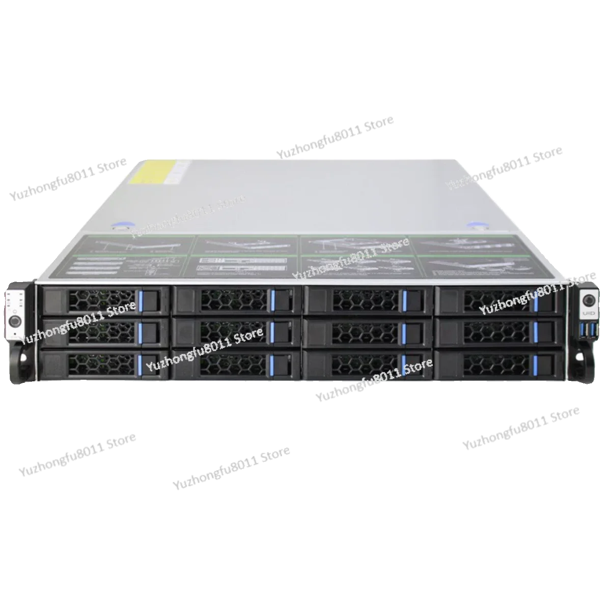 2U 12-Bit-Speicherserver, Supermicro X10 Dual-Channel-Plattform, Private Cloud, verteilter NAS der Enterprise-Klasse 95 % neu