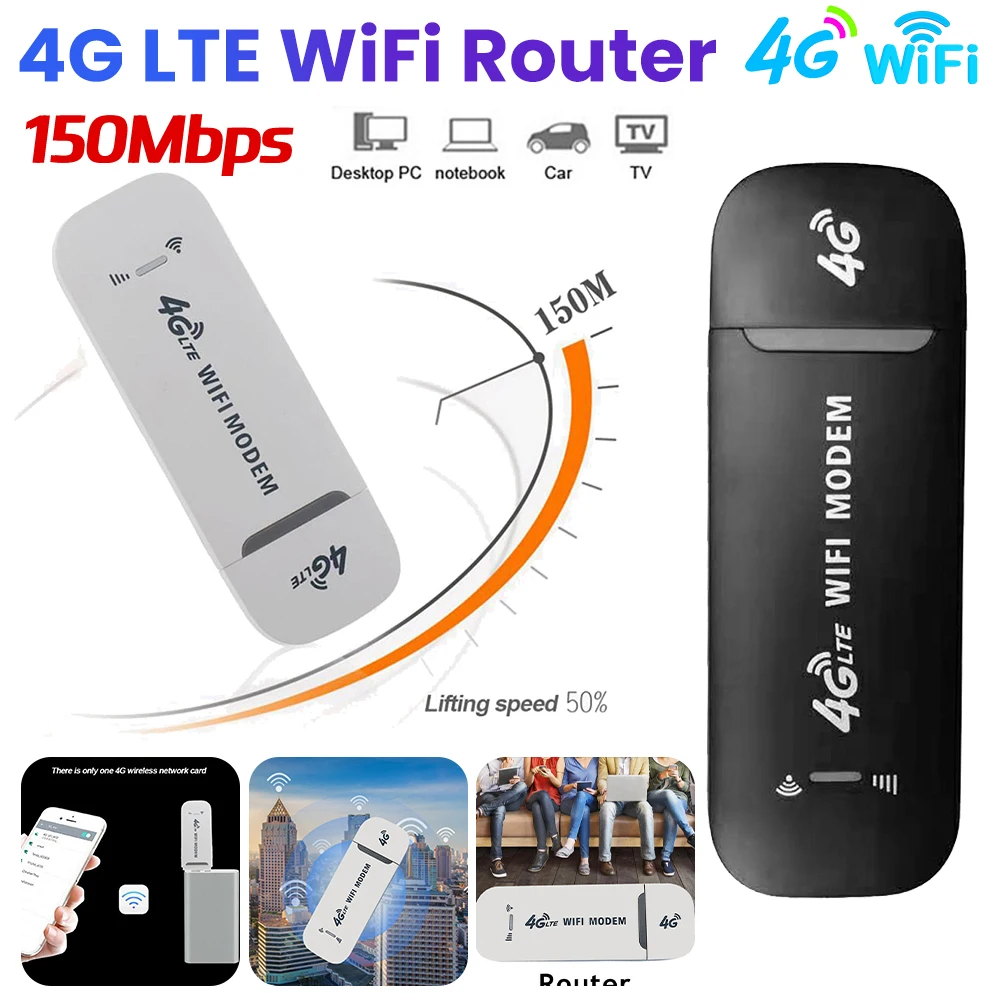 4g lte wifi router usb modem entsperrt wifi drahtloser netzwerk adapter hotspot router usb dongle wifi router computer zubehör Image