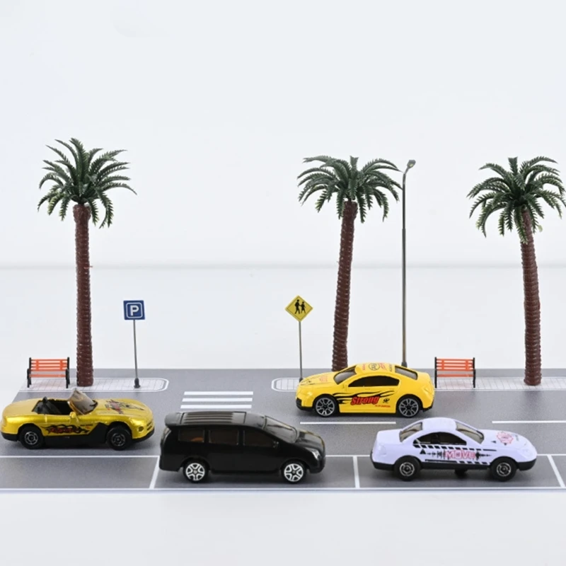 77HD Kreative Straßenszenen-Set-Modellbausätze für Hobby-Modellsammler Maßstab 1:64