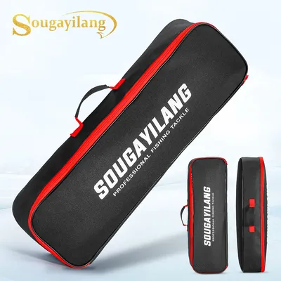 Sougayilang Fishing Rod Bag 46cm 57cm Portable Nylon Fishing Tackle Bags Portable Storage outdoor storage tool kit for fishing
