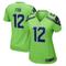 Seattle Seahawks Nike Game Sekundär Ausweichtrikot - Neongrün - 12th Fan - Damen
