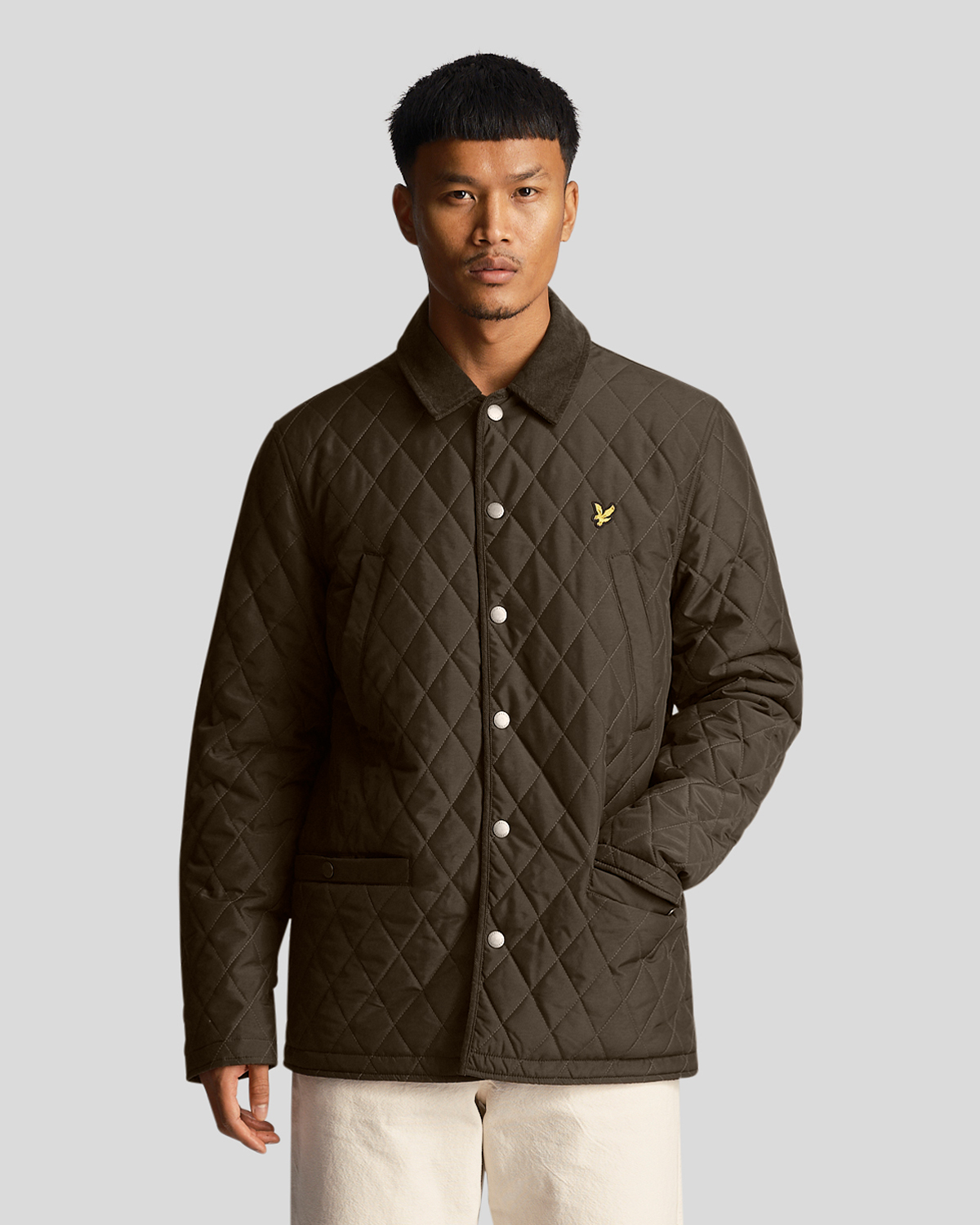 Lyle & Scott – Steppjacke in Olivgrün Image