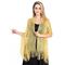 roter glitzernder Fransenschal für Damen – leichter Abendschal für Hochzeiten, Partys und formelle Anlässe – elegantes und stilvolles Accessoire