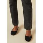 Dorothy Perkins Womens Mable Wide Fit Mixed Material Strap Ballerina - Black - Size UK 6 | Dorothy Perkins Sale | Discount Designer Brands