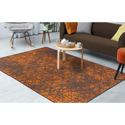 Teppich KAYOOM "Kalevi 200", orange, B:120cm H:8mm L:170cm, Polyester, Teppiche, Flachgewebe Image