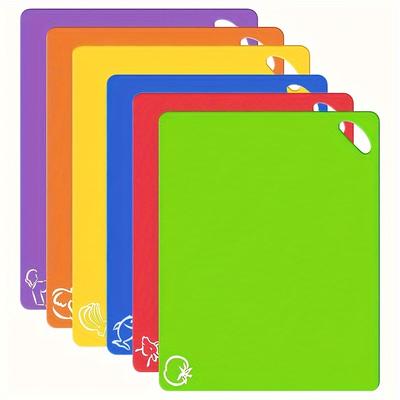 TEMU 6pcs Kitchen Set - -, & Plastic Boards For Cooking - - For Use Image